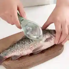 Зеленый нож для чистки рыбы