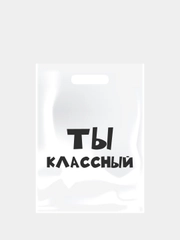Набор подарочных пакетов "Ты классный", 10 шт