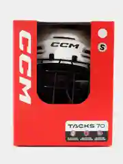 Белый шлем хоккейный с маской CCM TACKS 70 SR