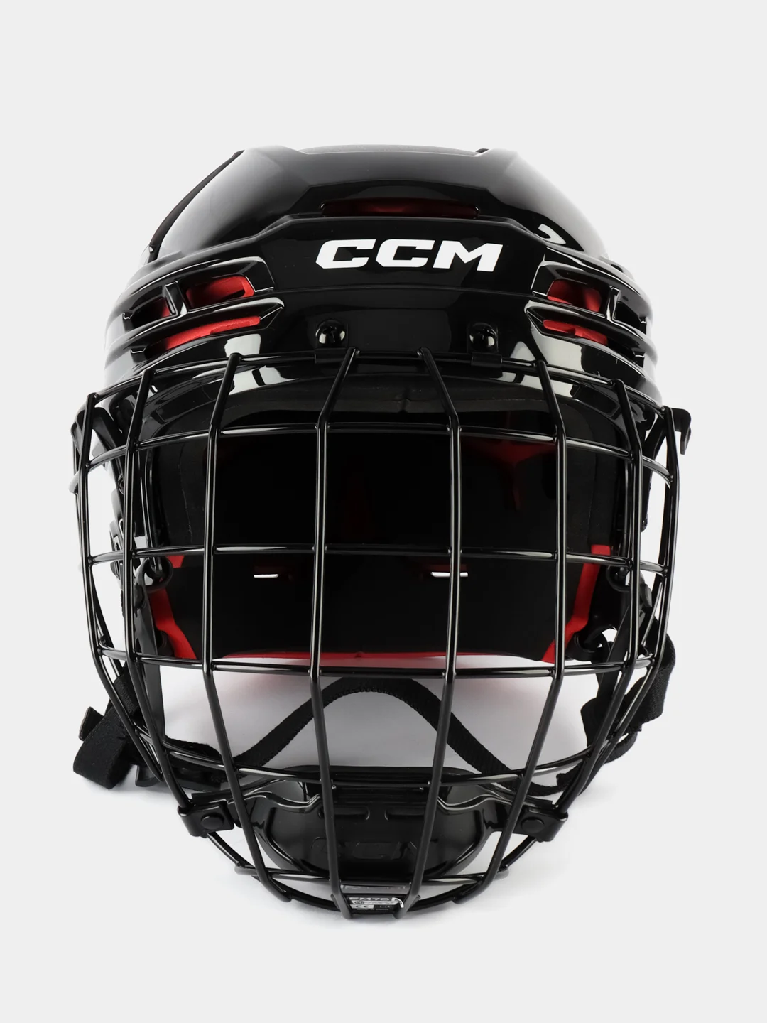Черный шлем хоккейный с маской CCM TACKS 70 SR