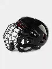 Черный шлем хоккейный с маской CCM TACKS 70 SR