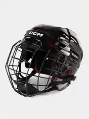 Черный шлем хоккейный с маской CCM TACKS 70 SR
