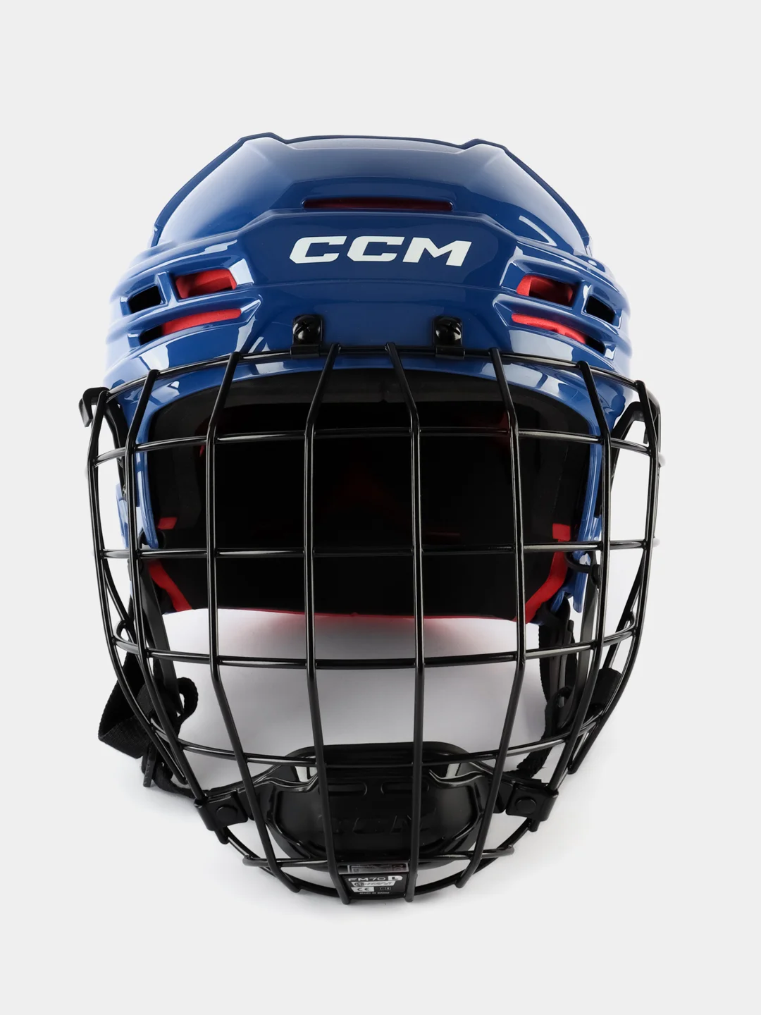 Синий шлем хоккейный с маской CCM TACKS 70 SR