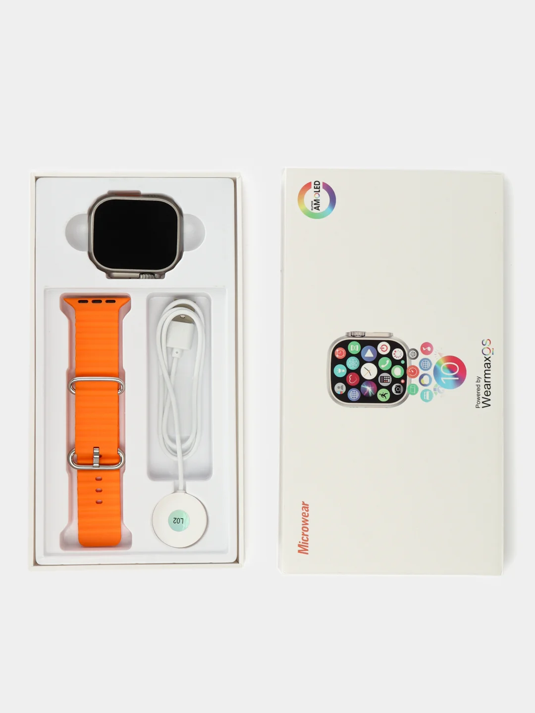 Оранжевый умные часы, смарт-часы, Smart Watch W69+