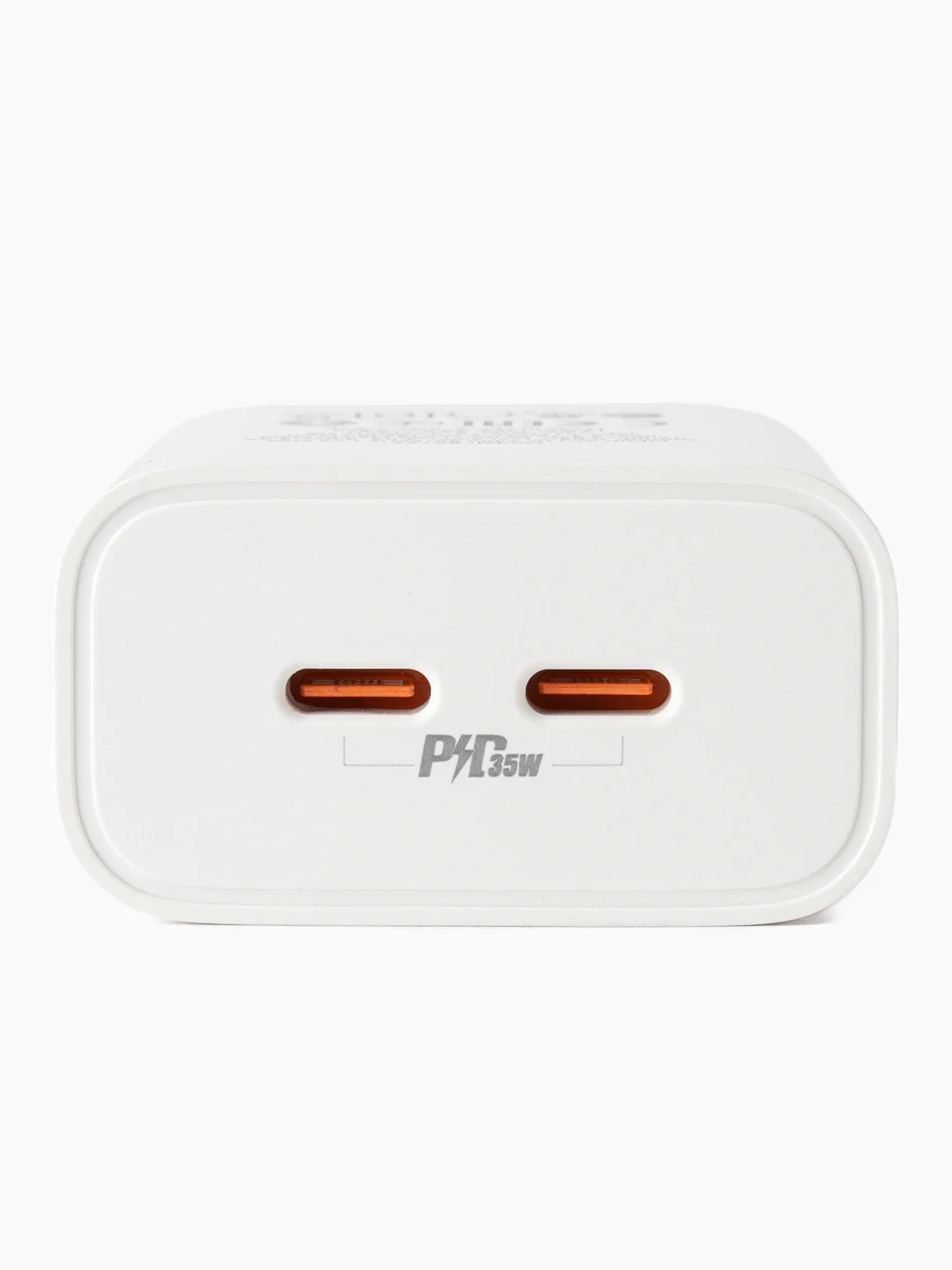 Белый сетевое зарядное устройство BOROFONE BA73A, два выхода USB-C 35W, PD, QC3.0, PPS, AFC, FCP