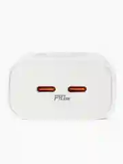 Белый сетевое зарядное устройство BOROFONE BA73A, два выхода USB-C 35W, PD, QC3.0, PPS, AFC, FCP