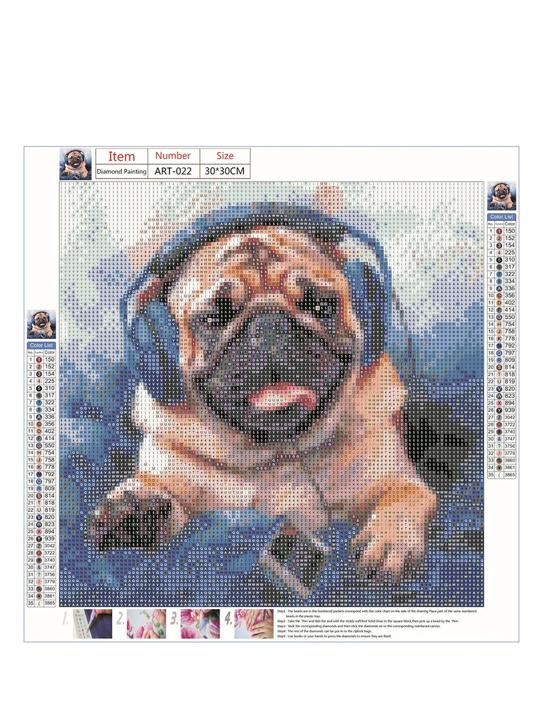 Бронзовый алмазная мозаика, без подрамника, 30*30, 30*40, 40*50