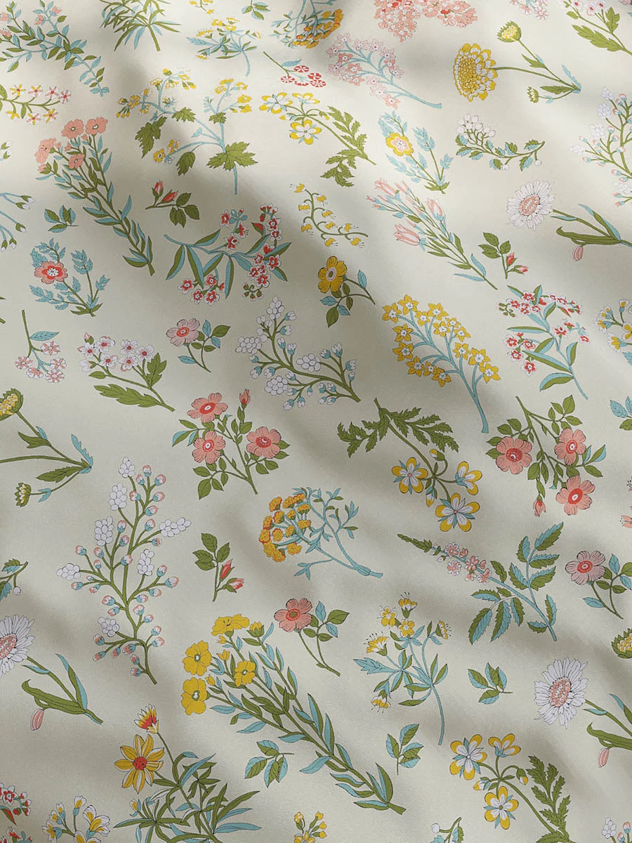 Пододеяльник на молнии сатин Milky Garden "Botany"
