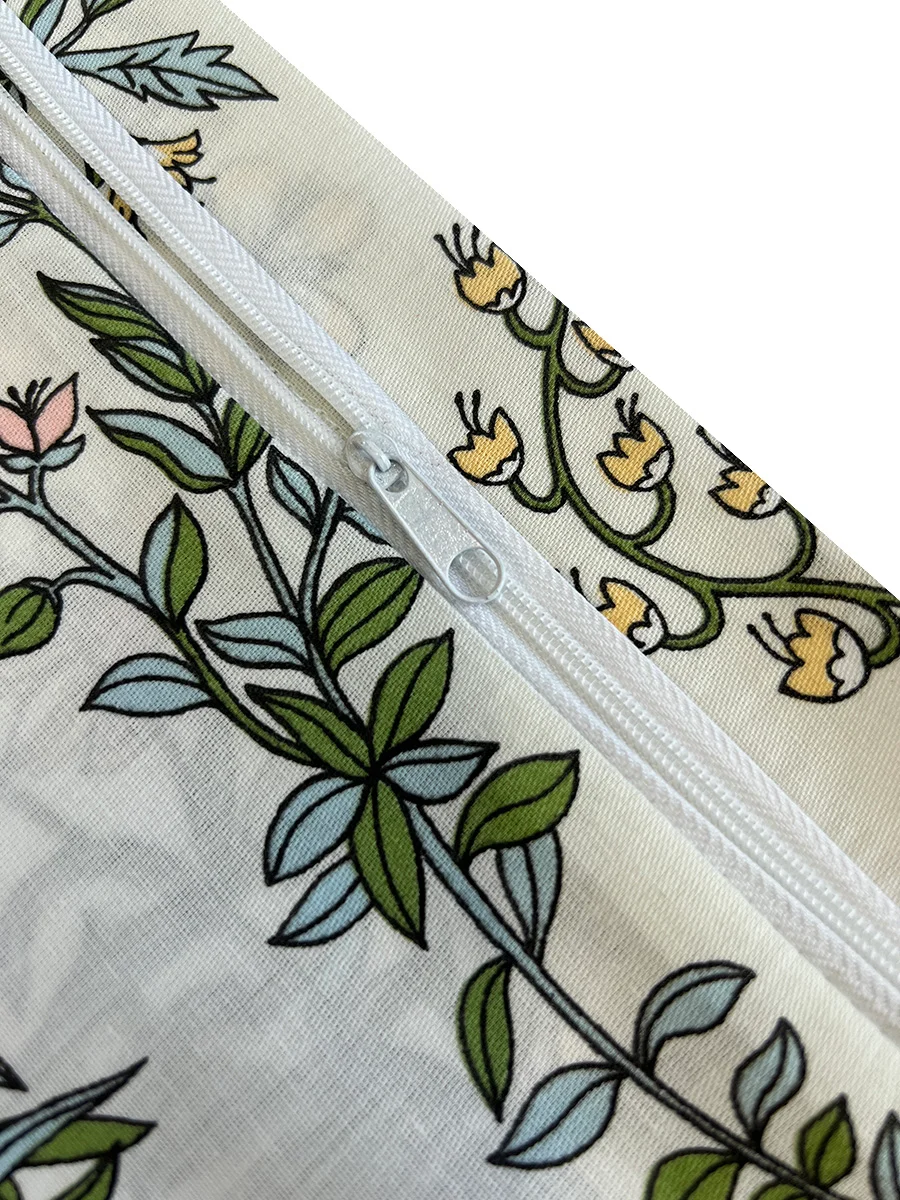 Пододеяльник на молнии сатин Milky Garden "Botany"