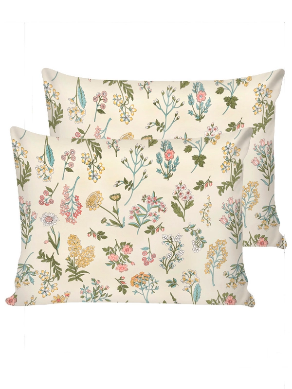 Наволочка на молнии сатин 2шт Milky Garden "Botany" 40х60 см, 50х60 см, 70х70 см
