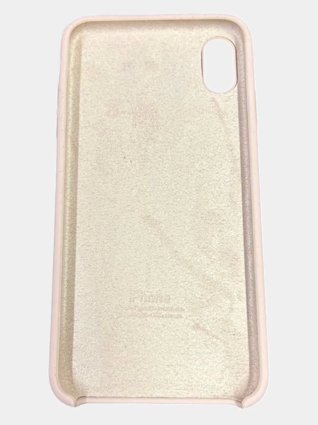 Пудровый чехол iPhone XS Max Silicone case