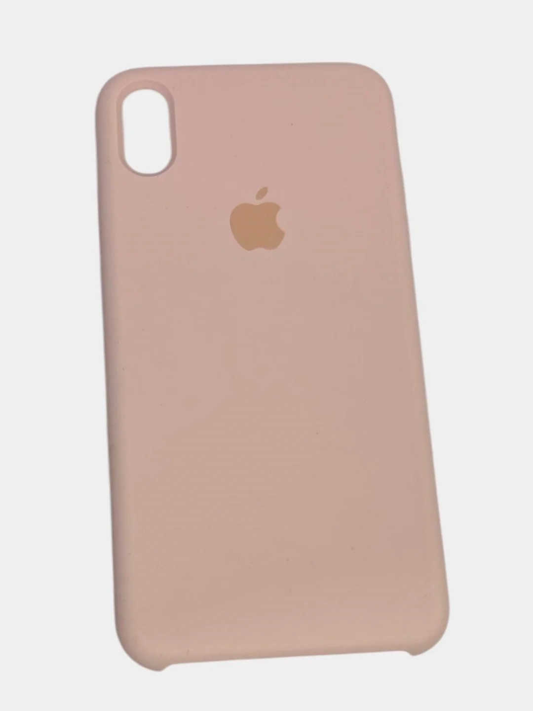 Пудровый чехол iPhone XS Max Silicone case