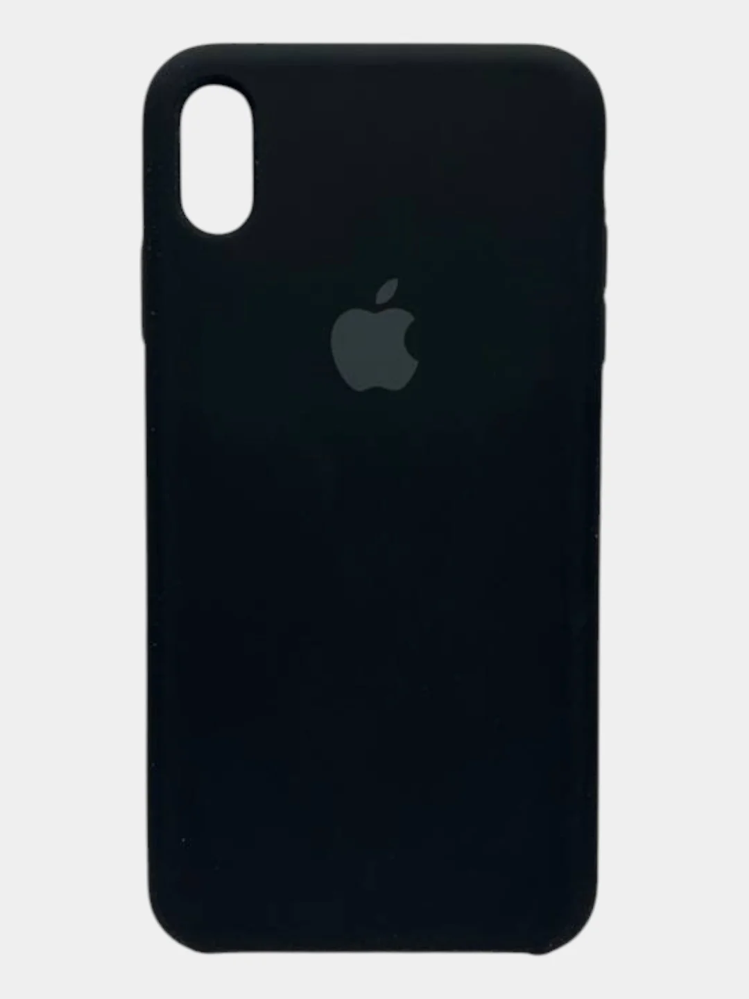 Черный чехол iPhone XS Max Silicone case