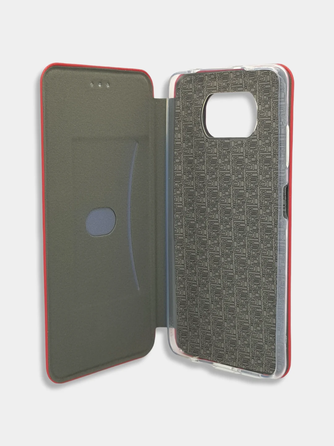 Красный чехол книжка Xiaomi POCO F3, POCO M3, POCO X3 NFC, POCO X3 PRO с функцией подставки