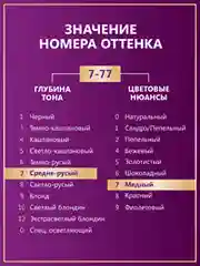 Стойкая крем-краска для волос Палетт Интенсивный цвет 7-77 (KR7) Роскошный медный, 110мл