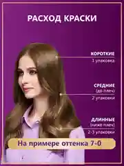 Стойкая крем-краска для волос Палетт Интенсивный цвет 7-0 Средне-русый, 110мл