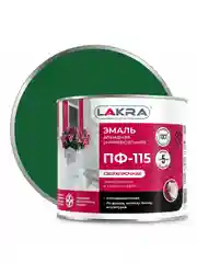 Тёмно-зелёный лакра эмаль ПФ-115, Темно-зеленый, 2 кг