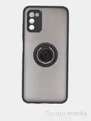 Чехол противоударный Samsung A03S, A20, A30, A22, M22, M32 с кольцом и функцией подставки
