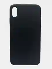 Черный чехол iPhone XS Max Silicone case без логотипа