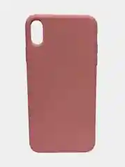 Розовый чехол iPhone XS Max Silicone case без логотипа