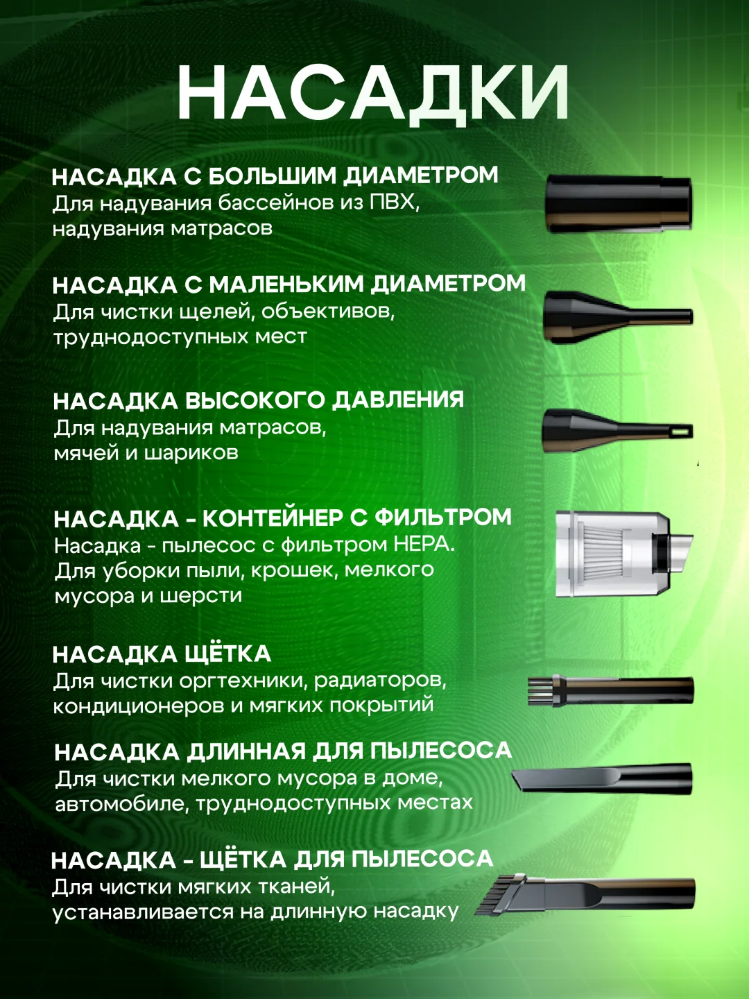 Черный воздуходувка аккумуляторная, автомобильный пылесос, насос, вакууматор