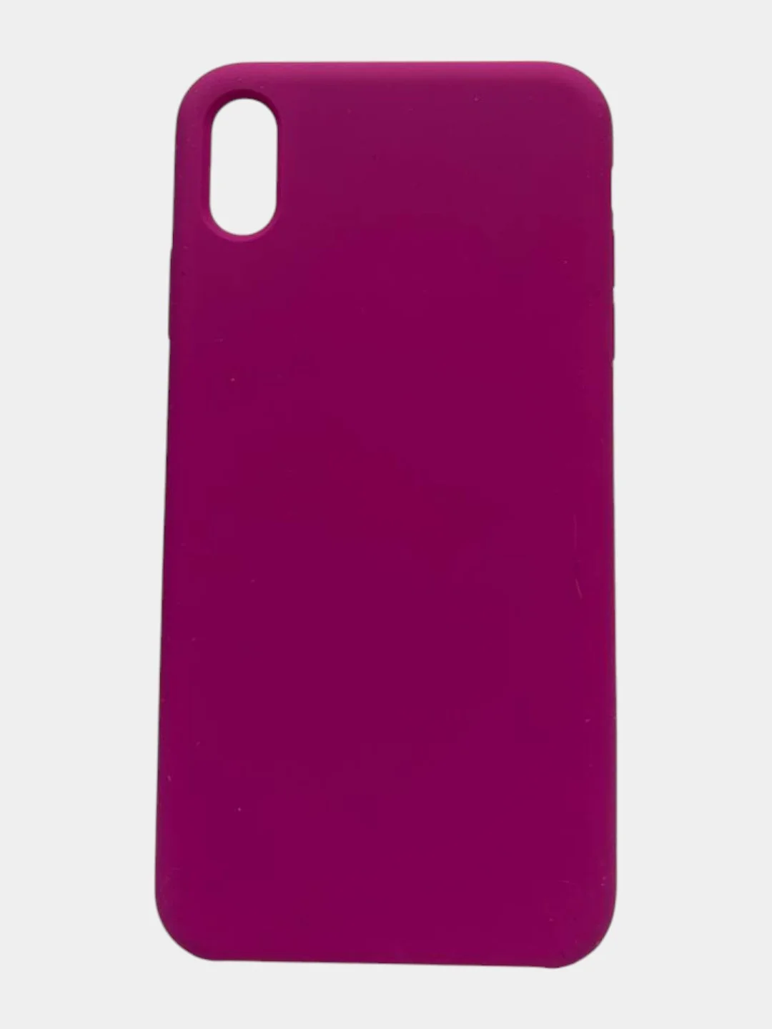 Фуксия чехол iPhone XS Max Silicone case без логотипа