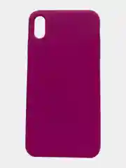 Фуксия чехол iPhone XS Max Silicone case без логотипа