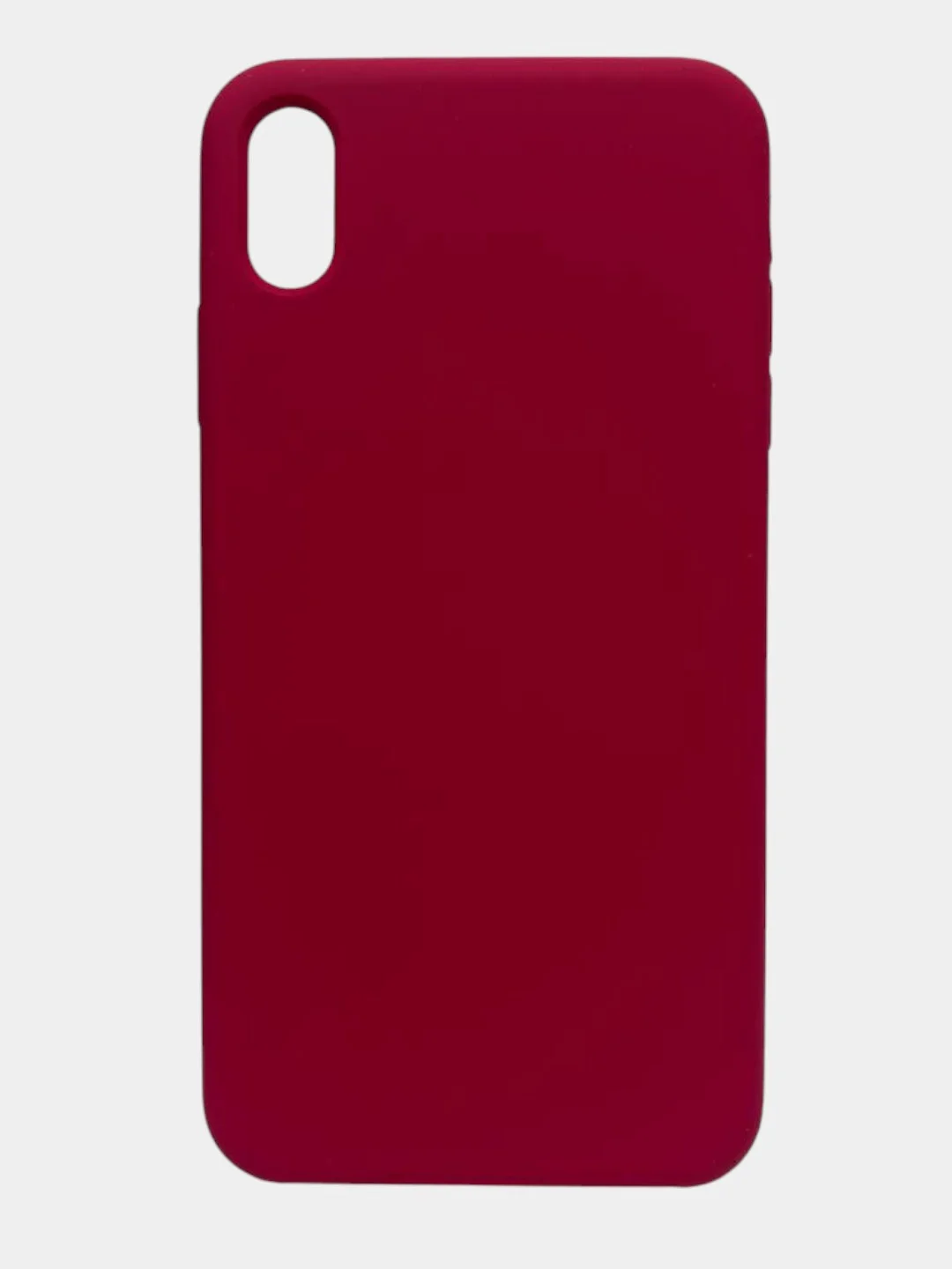 Вишнёвый чехол iPhone XS Max Silicone case без логотипа