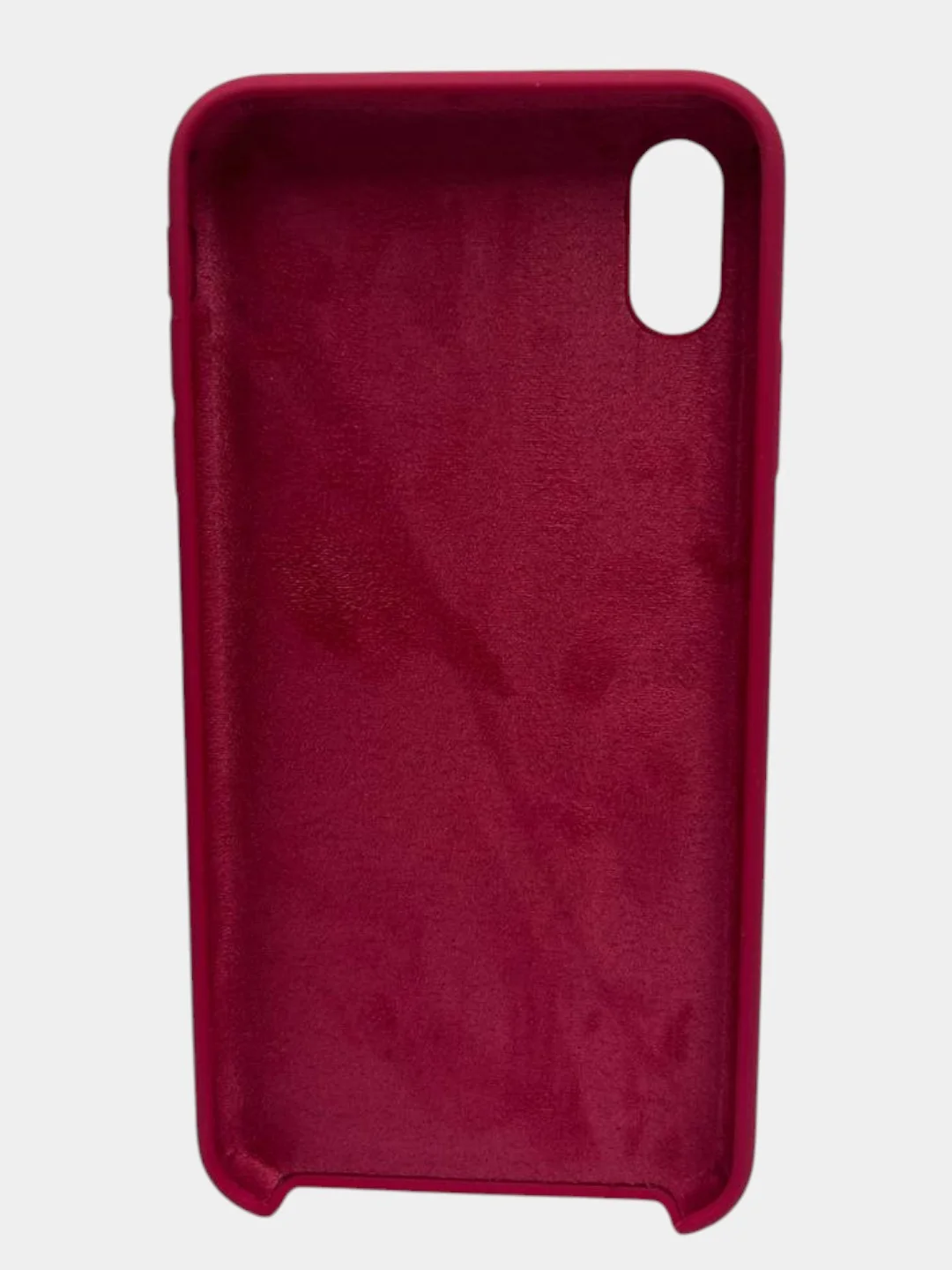 Вишнёвый чехол iPhone XS Max Silicone case без логотипа