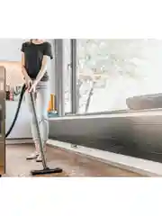 Желтый бытовой многофункциональный пылесос для дома KARCHER WD 2 Plus V-12/4/18, кабель 4м
