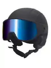 Шлем горнолыжный BIG BRO YL108 blue visor Matt Black