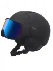 Шлем горнолыжный BIG BRO YL108 blue visor Matt Black