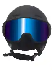Шлем горнолыжный BIG BRO YL108 blue visor Matt Black