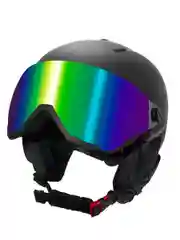 Шлем горнолыжный BIG BRO W203 blue visor Matt Black