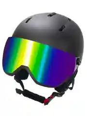 Шлем горнолыжный BIG BRO W203 blue visor Matt Black