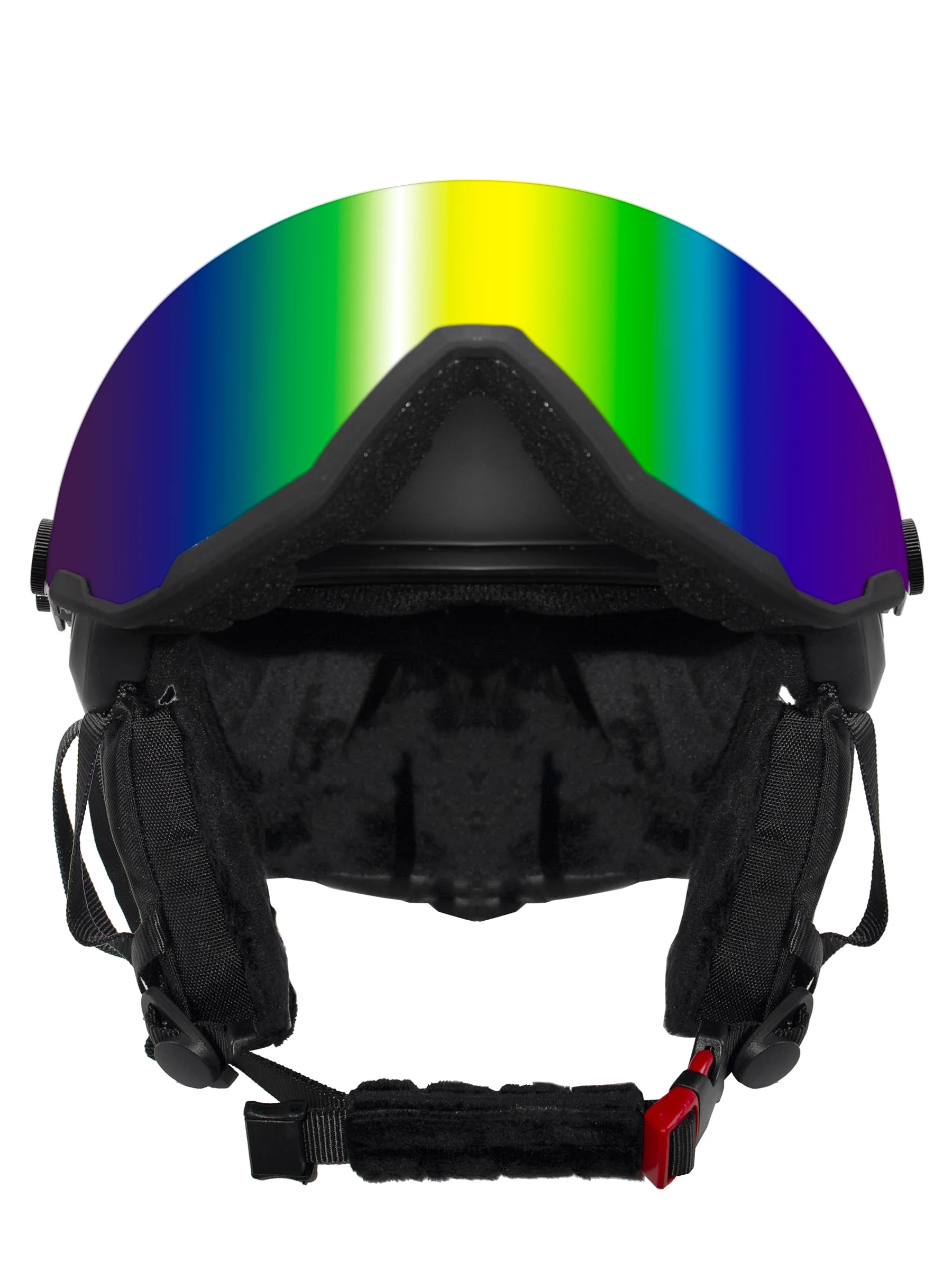 Шлем горнолыжный BIG BRO W203 blue visor Matt Black