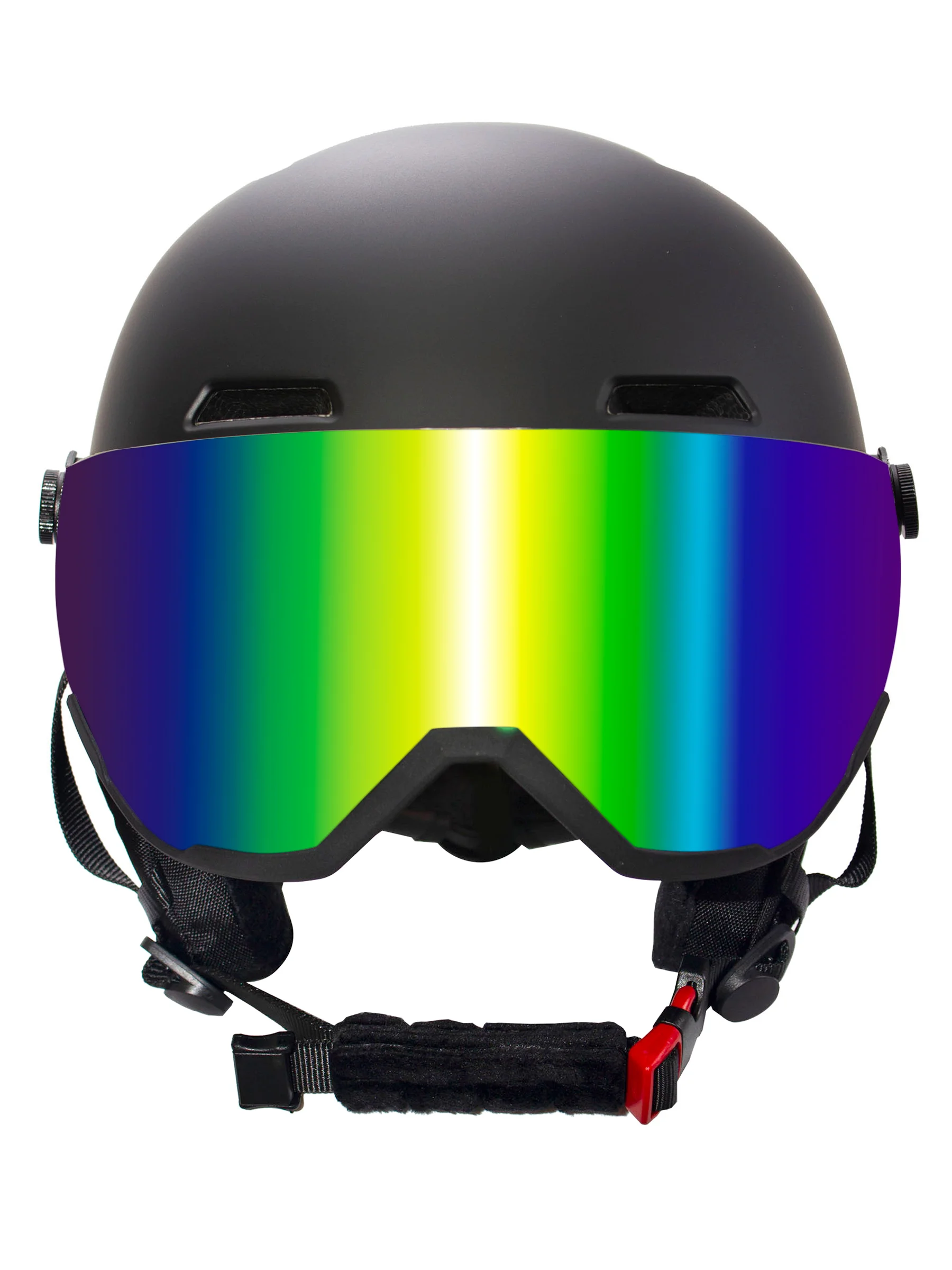 Шлем горнолыжный BIG BRO W203 blue visor Matt Black