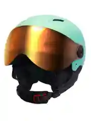 Шлем горнолыжный BIG BRO YL015 silver visor Matt green