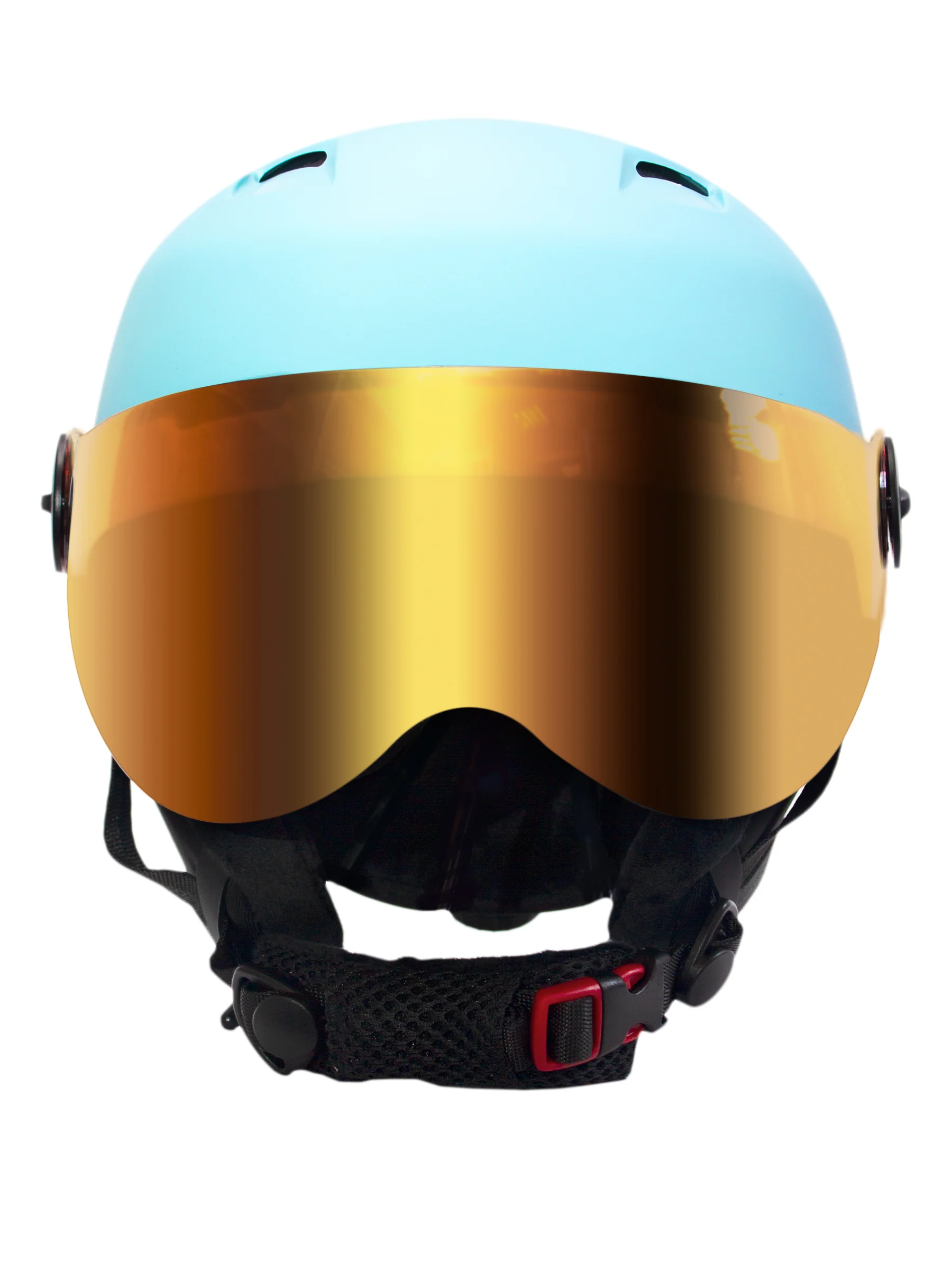 Шлем горнолыжный BIG BRO YL015 silver visor Matt blue