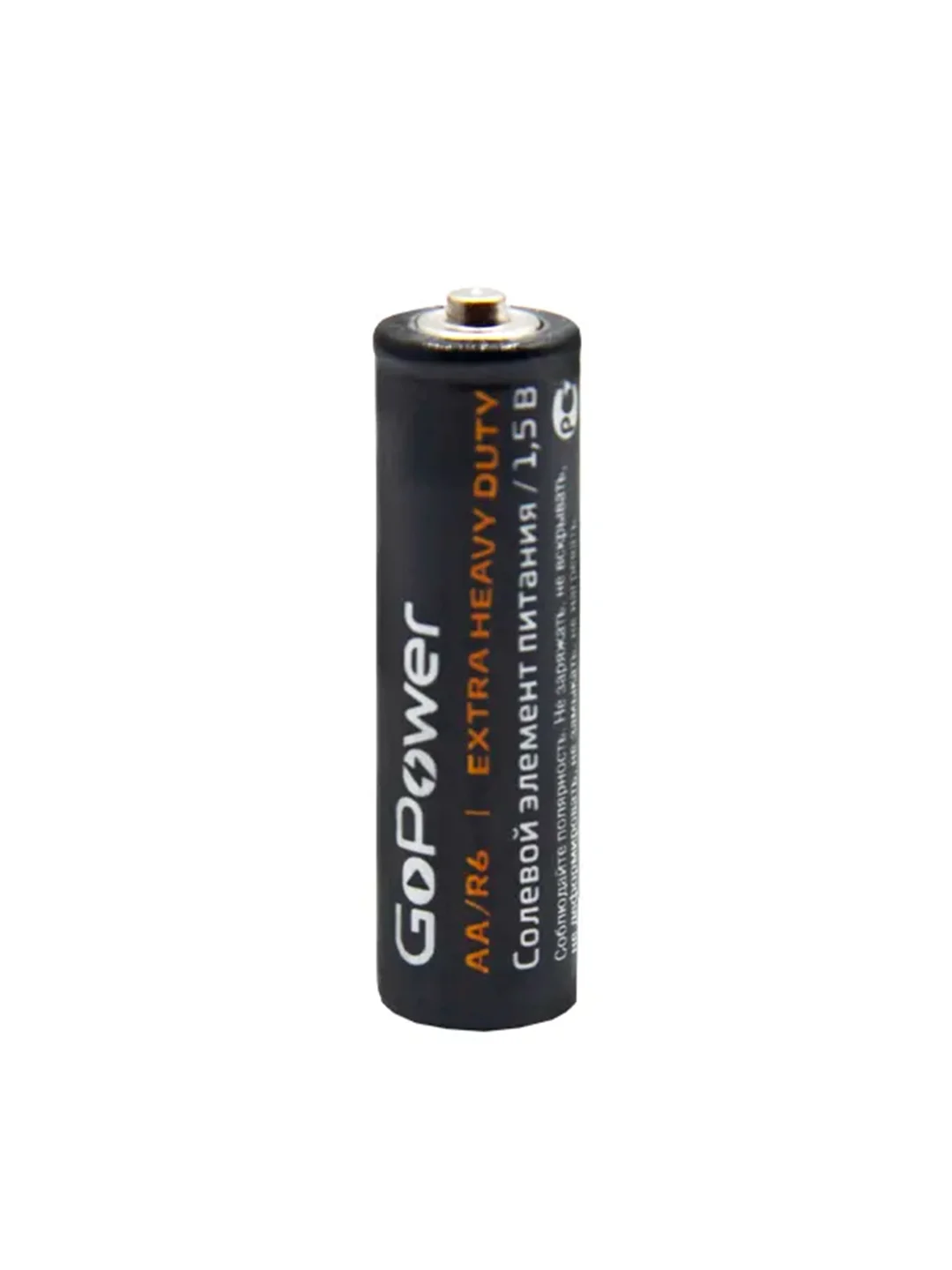 Черный батарейка GoPower LR6 AA BOX20 Shrink 4 Alkaline 1.5V (4/20/640)