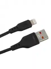 Черный кабель GoPower GP01L USB (m)-Lightning (m) 1.0м 2.4A ПВХ черный (1/200/800)