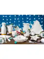 Блюдо - шубница 1000 мл 29х15,5х5,5 см Elan Gallery Снежинки