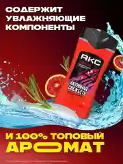 Гель для душа Акс Мужской парфюмированный феникс арктическая мята и травы, 250 мл