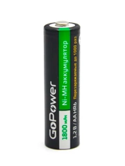 Аккумулятор бытовой GoPower HR6 AA BL2 NI-MH 1800mAh (2/20/240)