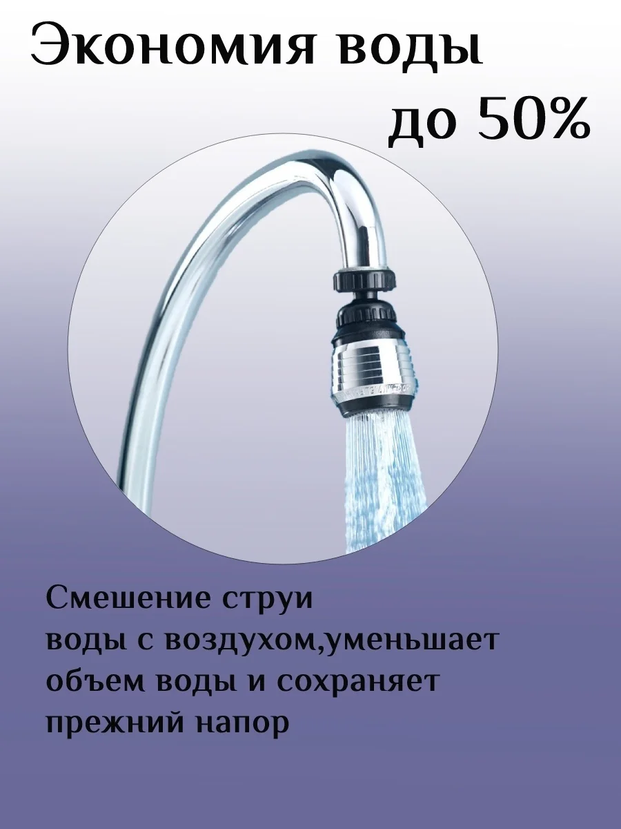 Универсальный аэратор, насадка на кран