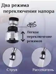 Универсальный аэратор, насадка на кран