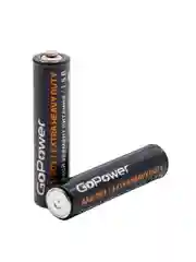 Черный батарейка GoPower R03 AAA BL4 Heavy Duty 1.5V (4/48/576)