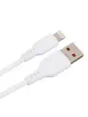 Белый кабель GoPower GP01L USB (m)-Lightning (m) 1.0м 2.4A ПВХ белый (1/200/800)