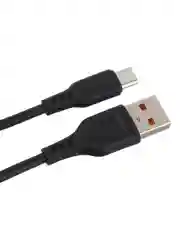 Черный кабель GoPower GP01M USB (m)-microUSB (m) 1.0м 2.4A ПВХ черный (1/200/800)