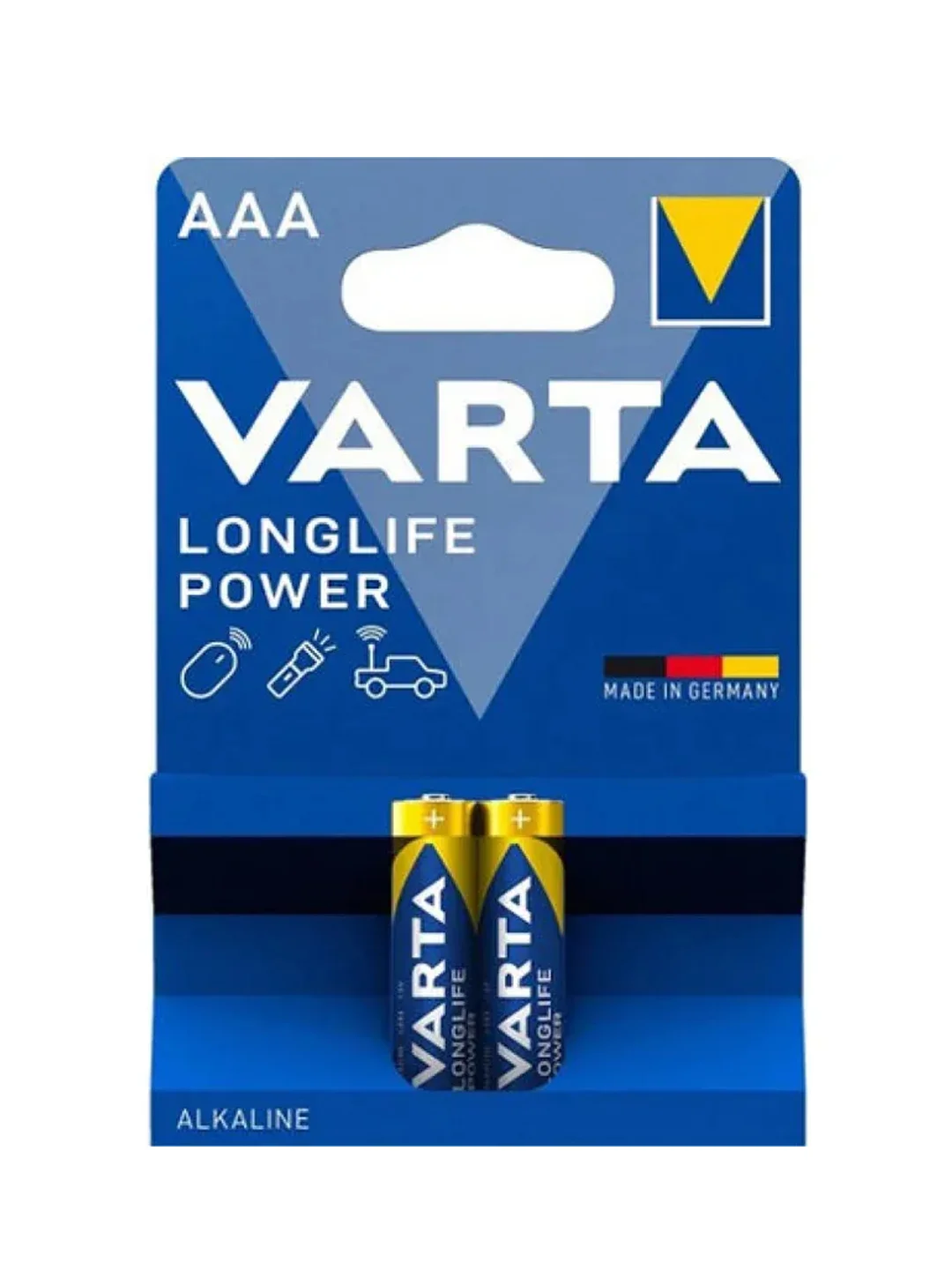Синий батарейка Varta LONGLIFE POWER (HIGH ENERGY) LR03 AAA BL2 Alkaline 1.5V (4903)